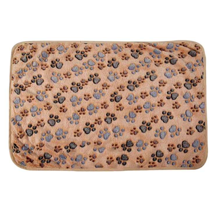Sedex Soft Cute Custom Printing Paw Pet flannel Fleece Dog Floor Mink Blanket Comfort Dog Cat pet Blanket