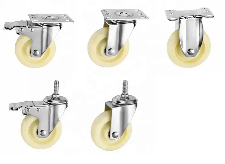 cart directional medium-sized silent wear 3 inch 4 inch 5 inch PP universal brake casters wheel