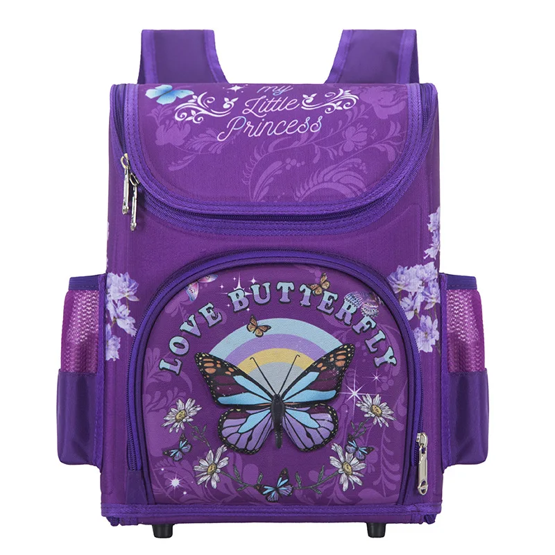 Primary School Student First Grade Schoolbag Boys and Girls Lightweight Burden Alleviation Spine Protection Cartoon Schoolbag