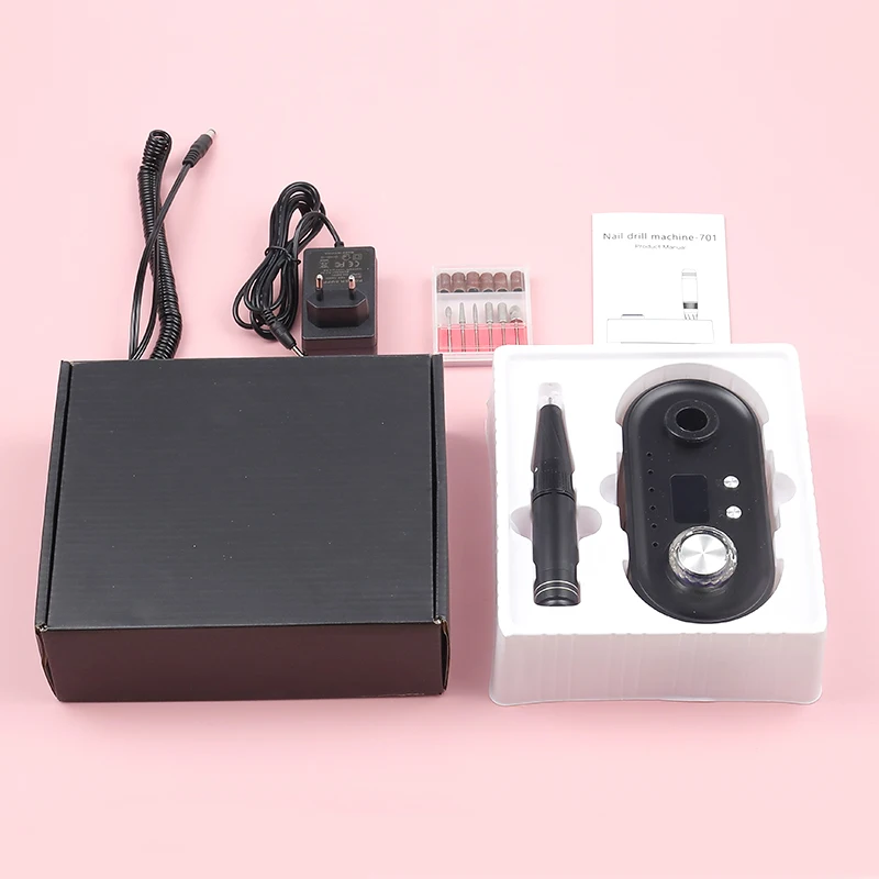 Professional Custom Portable Manicure Nail Drill Wholesale 40000rpm Strong Handpiece Electrical Power Desktop Nail Drill Machine