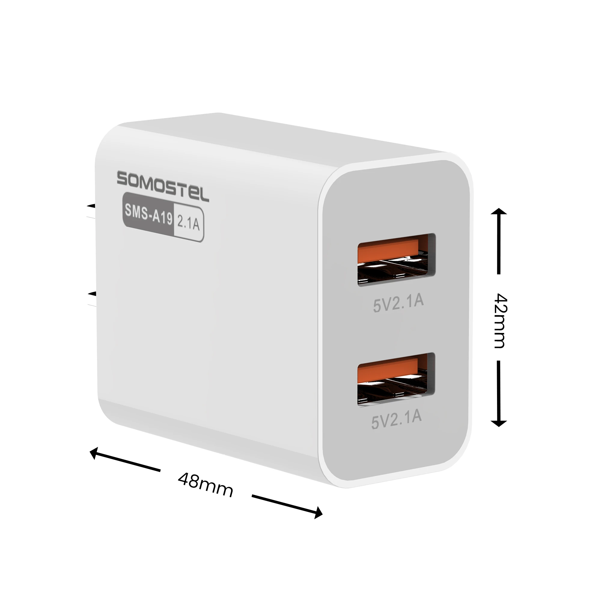 5v 2.1a Usb Travel Wall Charger Adapter 10w Portable Smart Mobile Phone For Iphone Xs Max Ipad Samsung