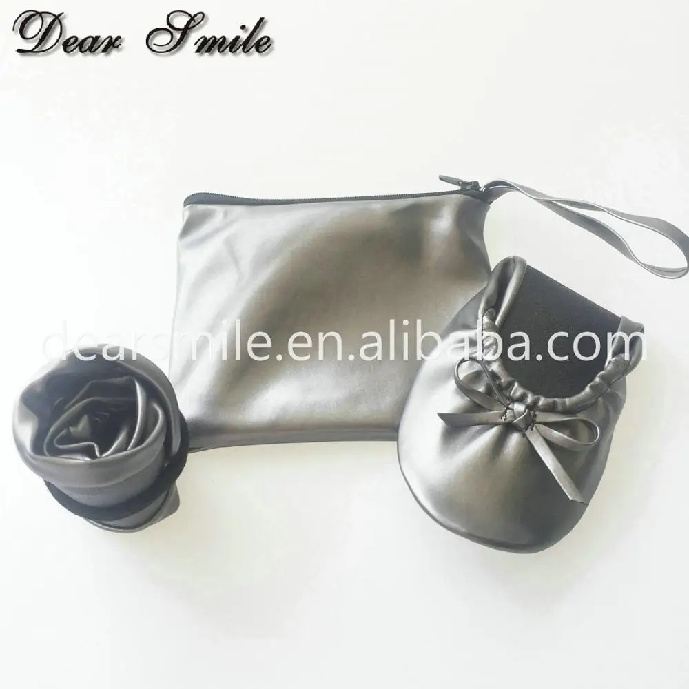 RTS ! Wholesale popular women foldable shoes fold up ballerina ballet flat shoes free shipping