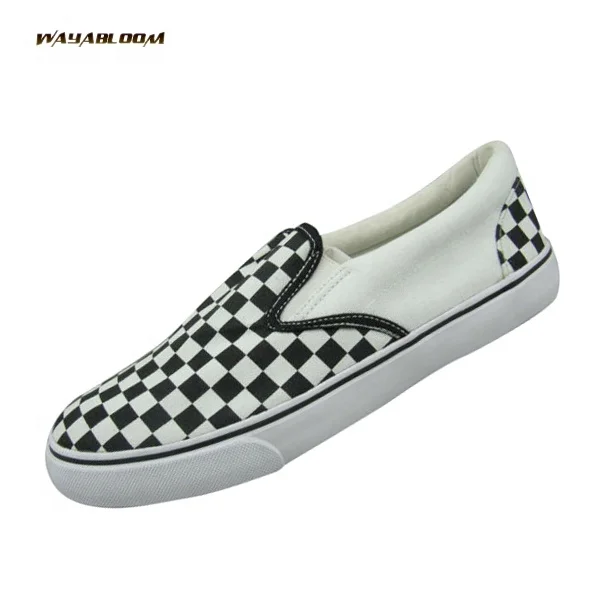 Fashion Big Size Low Top Men Casual Daily Wear Shoes Blank Slip On Canvas Shoes