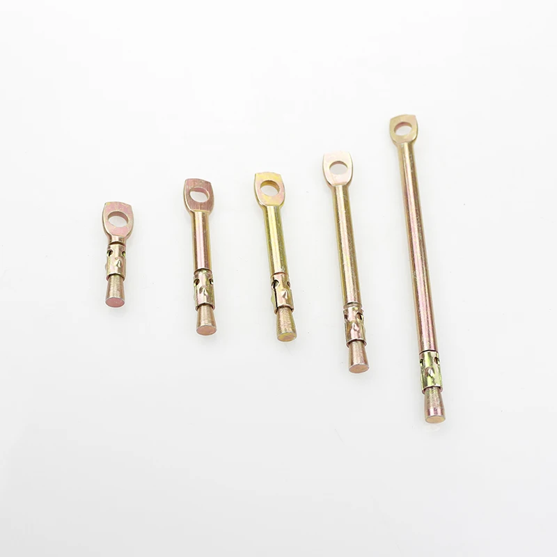 AOJIA Hot Sales Factory price High hardness Wholesaler Ceiling Anchor With Eye Yellow Zinc Ceiling Concrete Tie Wire Anchor