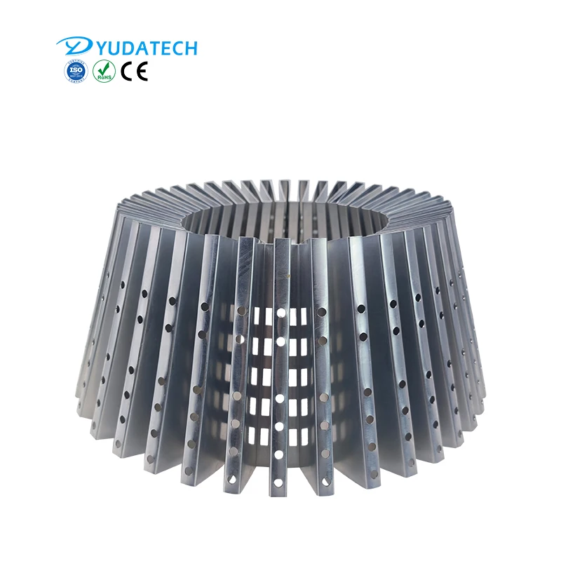 Custom Large Aluminum Fold Fin Heat Sink Plate Welded Flexible Folded Aluminum Fin Heat Sink