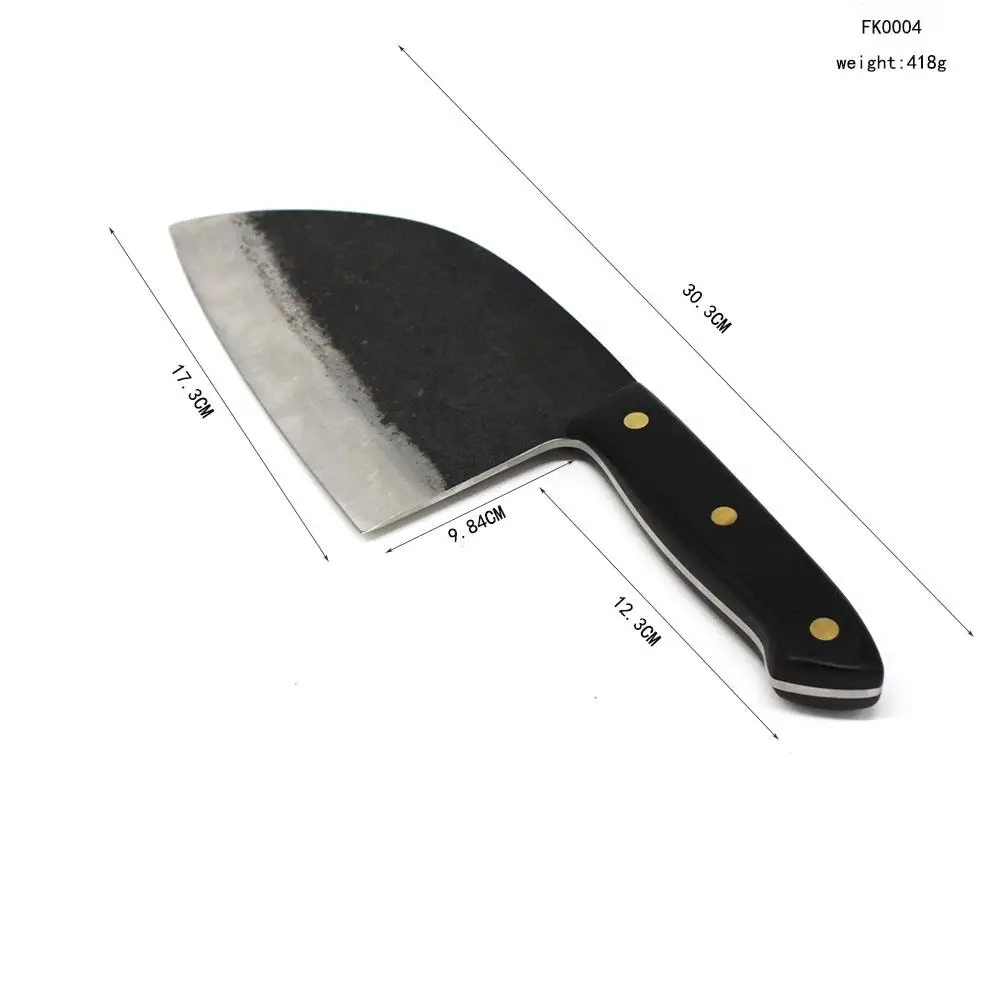 High-quality Handmade Almazan Forged Knife Hand Forged Multipurpose Knife for Kitchen Cooking Chopping Serbian Chef Knife