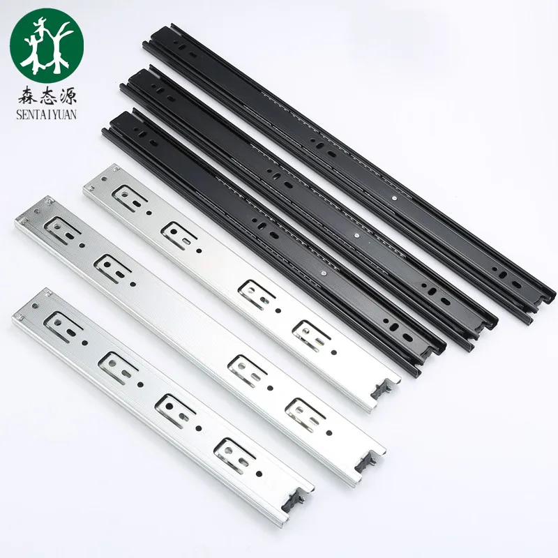 Hot Sale 35/45mm Zinc Plated Ball Bearing Drawer Slide Kitchen Cabinet Drawer Runner Slides