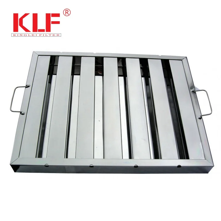Baffle grease filter low pressure drop high efficiency Baffle filter for Commercial Cook Hood