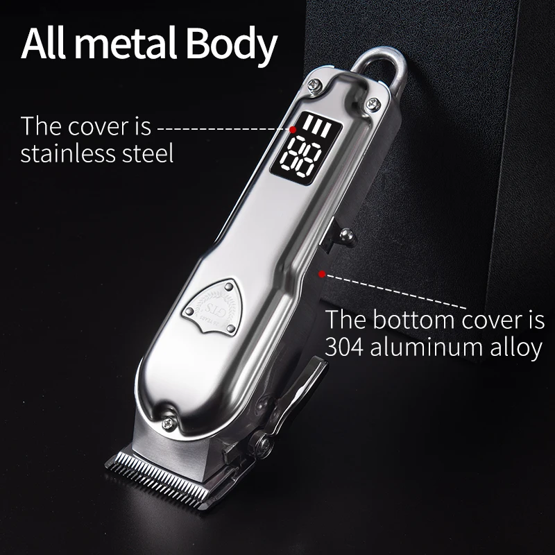  2021 Professional powerfully barber Hair clippers for men LCD display electric