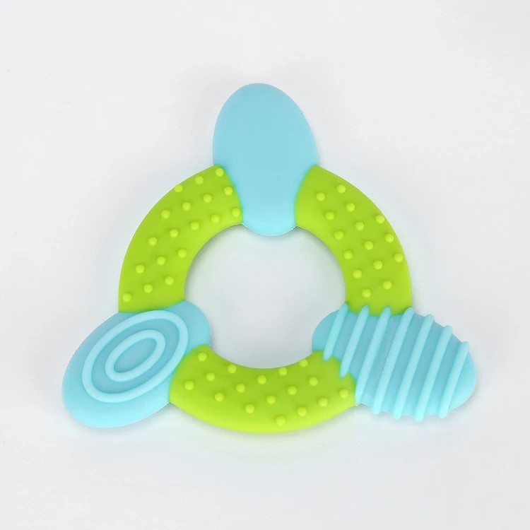 Non-toxic Chewable Soft Food Grade Wholesale Massage Gums Teether Bpa Free Silicone Baby Teether Soft Toy Babies Teeth Growing