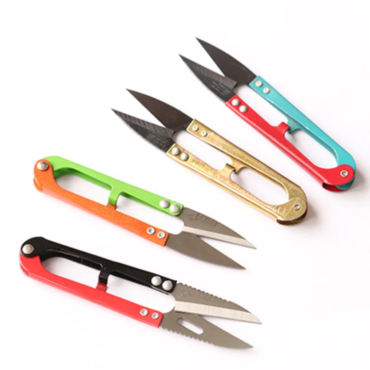 Juzhengsheng Yarn Red Blue Black Blade Stainless Steel Sewing  Tailor Snip Thread Bandage Thread Scissors