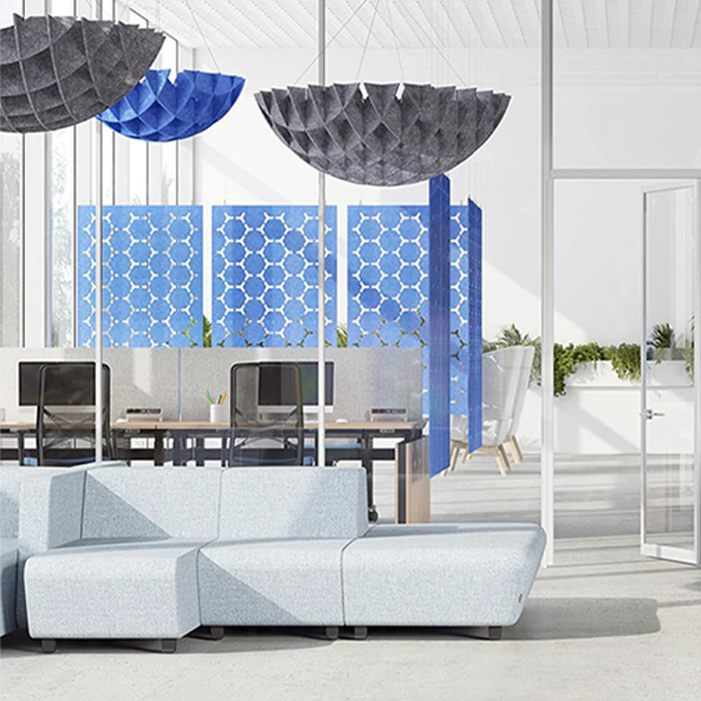 Hot Selling Sound Proof Padding Wall Decorative Flexible Soft Polyester Fiber PET Acoustic Panel