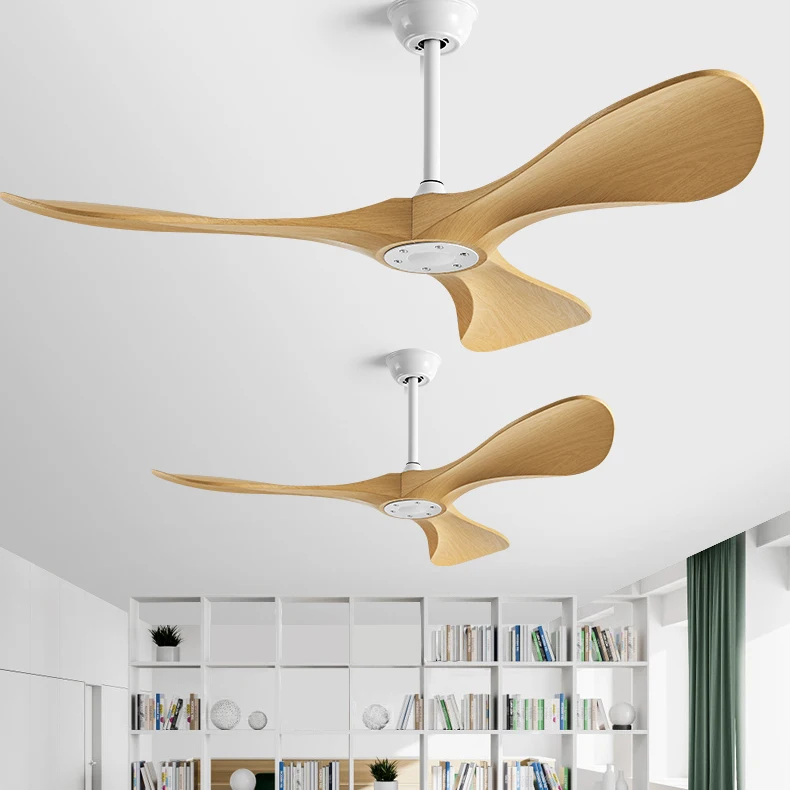 Modern Minimalist 52 Inch 3 Blades DC Motor Household Noiseless Bldc Ceiling Fan With Remote Control