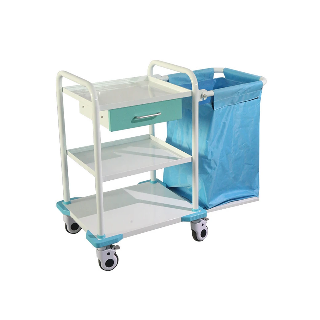 Modern Hospital ABS Plastic Emergency Medicine Medical Cart Crash Anesthesia Trolley For Clinic Use Treatment