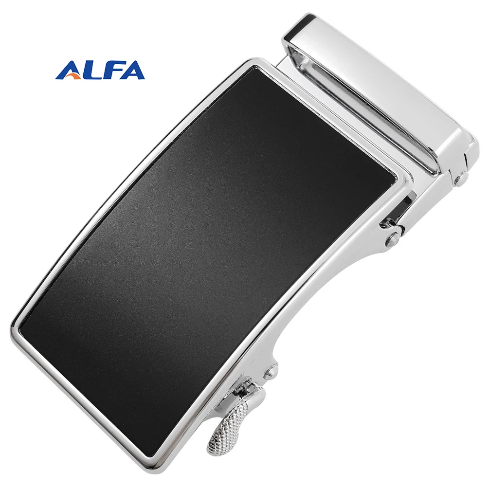 ALFA Magnetic Side Press Metal Adjust Quick Release Buckle Men Belt Colors