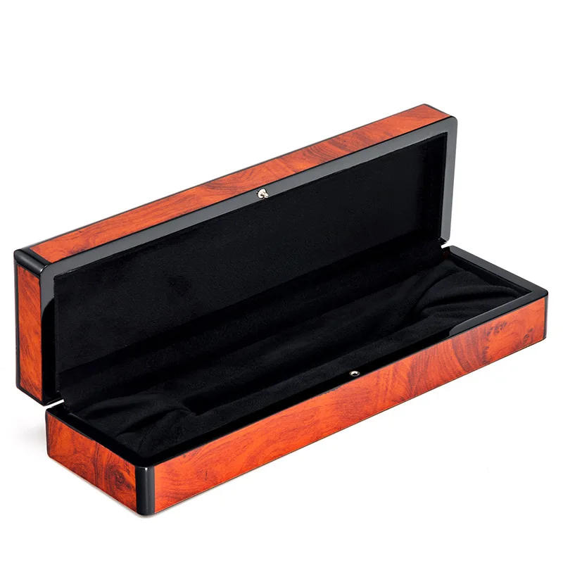 High Quality Luxury Rosewood Wood Grain Collection Storage Wooden Pen Box Set With High Gloss Paint
