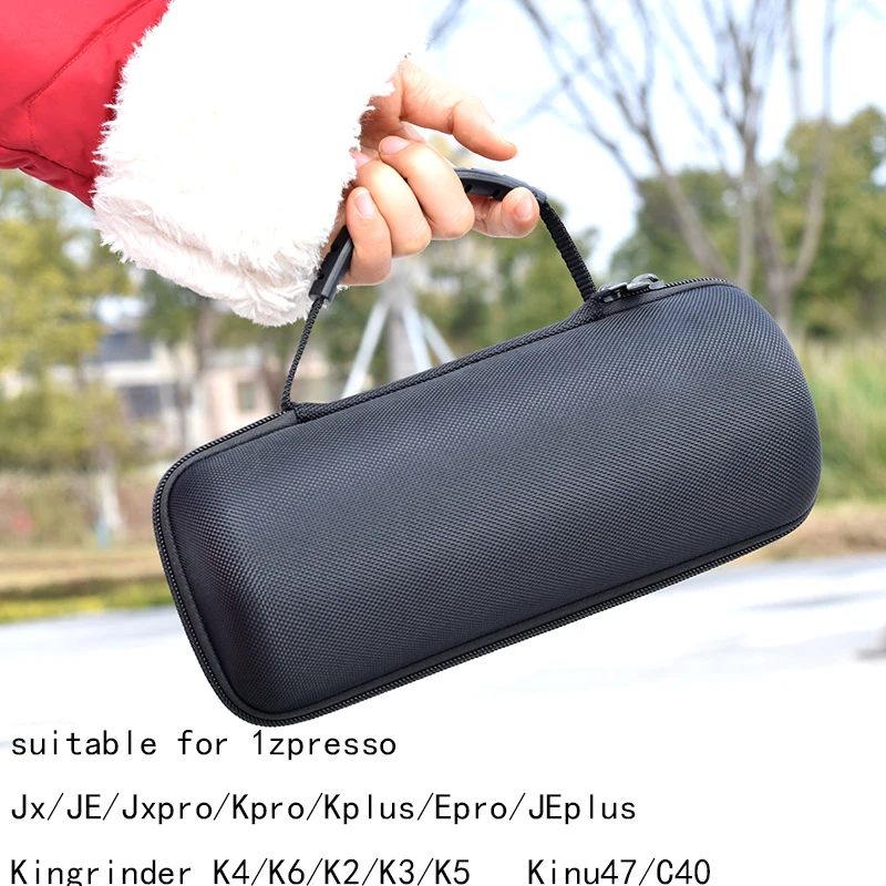 the portable case for manual coffee grinder of 1zpresso Jx/JE/Jxpro/kpro/Kplus Kingrinder K4/k6 Kinu47/C40