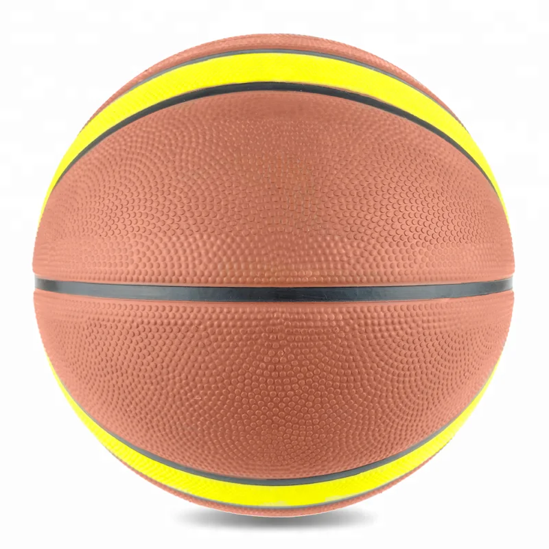 Factory Wholesale Customized Logo 12 Panel Cheap Inflatable Rubber Basketball Ball