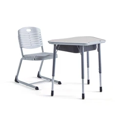 Manufactures Pupils Attached School Desk Combined School Chair With Desk