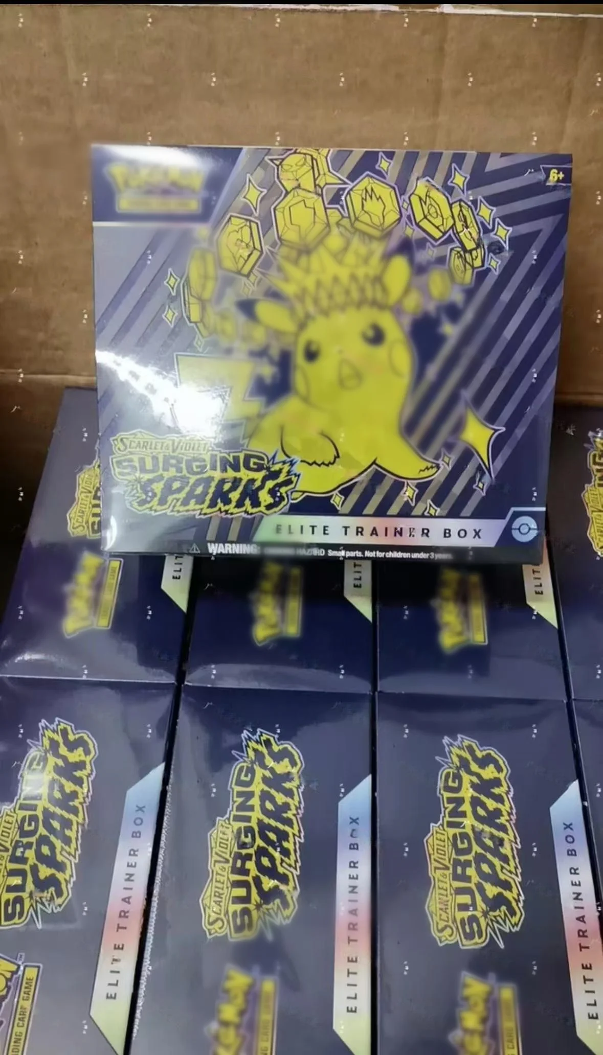 GL Pokemoned Wholesale Genuine SV8 ETB Ptcg Pokemoned Cards Original Anime Game Collectible Card Children Gift Cards