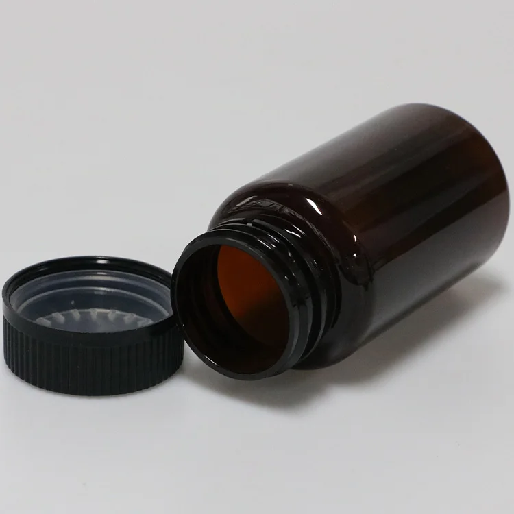 high light high quality food and pharma grand candy and gum bottle 100ml 100cc 3.5oz screw child safe top