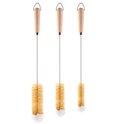 Kitchen Cleaning Brushes Nylon Bottle Straw Household Cleaning Brush Set Bristle Kit Tube Bottle Straw Washing Cleaner