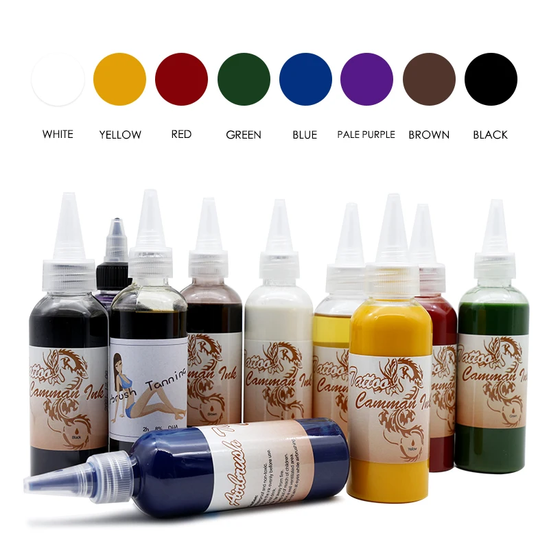 Aimoosi Waterproof Body Paint Temporary Spray Airbrush Tattoo Ink for tattoo supply