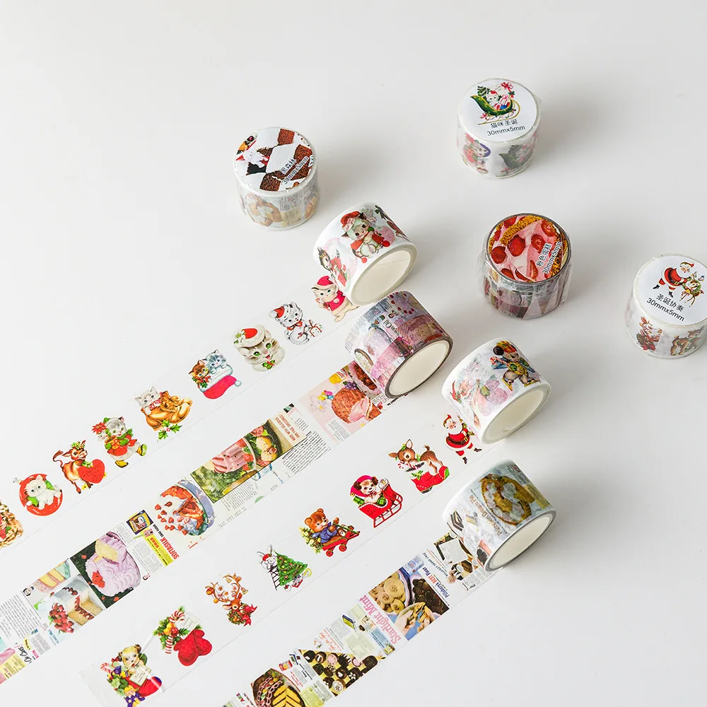 7 design 1pcs Decorative Adhesive tapes Sweet Cake lovely animals Scrapbooking DIY Paper Scrapbooking Stickers