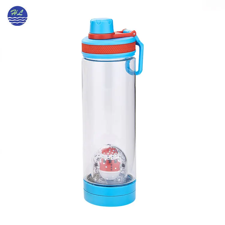 Factory direct sales eco-friendly fashion reusable plastic water bottles with doll