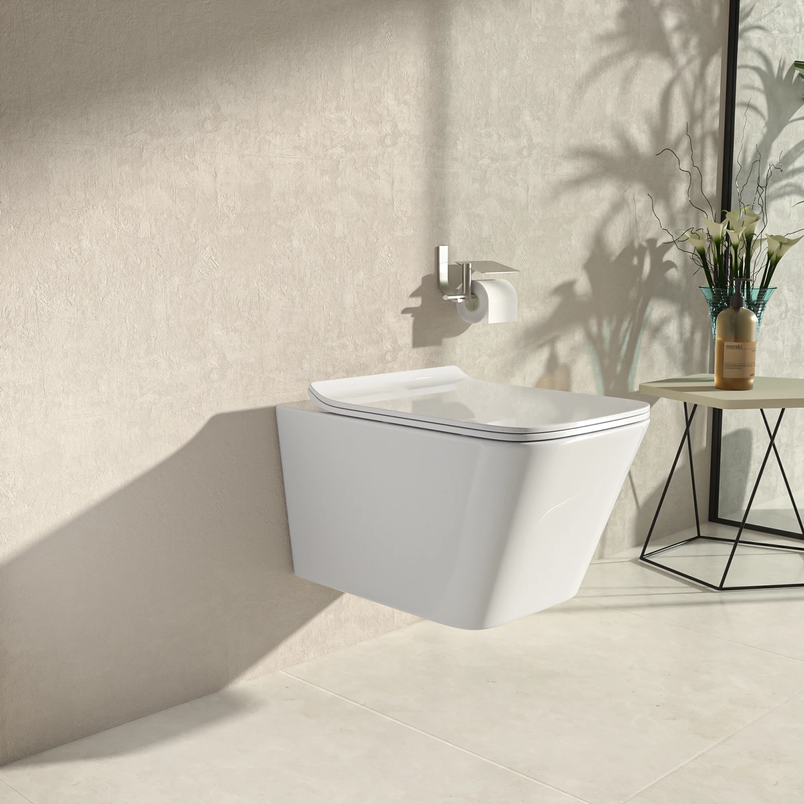 In-Wall Toilet Combo Set & Carrier System Wall Mounted Toilet with Soft Closing Seat 1.1GPF/1.6 GPF Dual Flush White 21 * 16