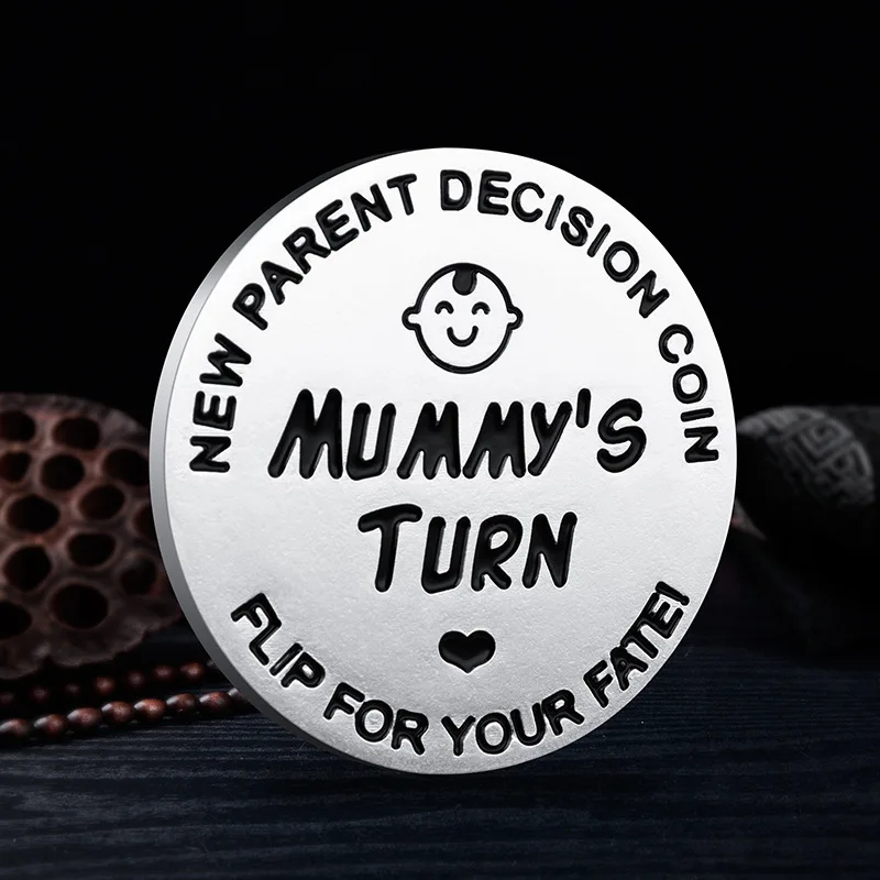 Hot selling New parent Decision Challenge Coin custom logo challenge coin manufacturer flip coin