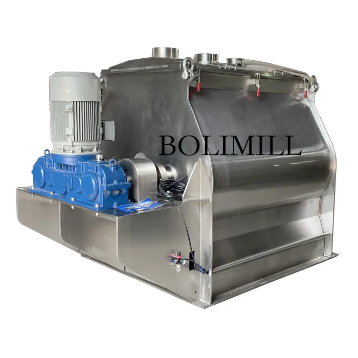 Stainless Steel Double Shaft Paddle Mixer Additive Powder Mixing Machine
