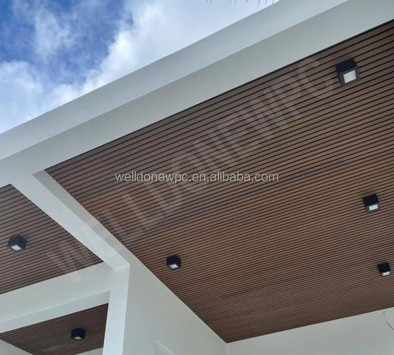 Wpc Decorative Materials Outdoor Wooden Exterior Wall Cladding Panel Exterior For Wall Covering