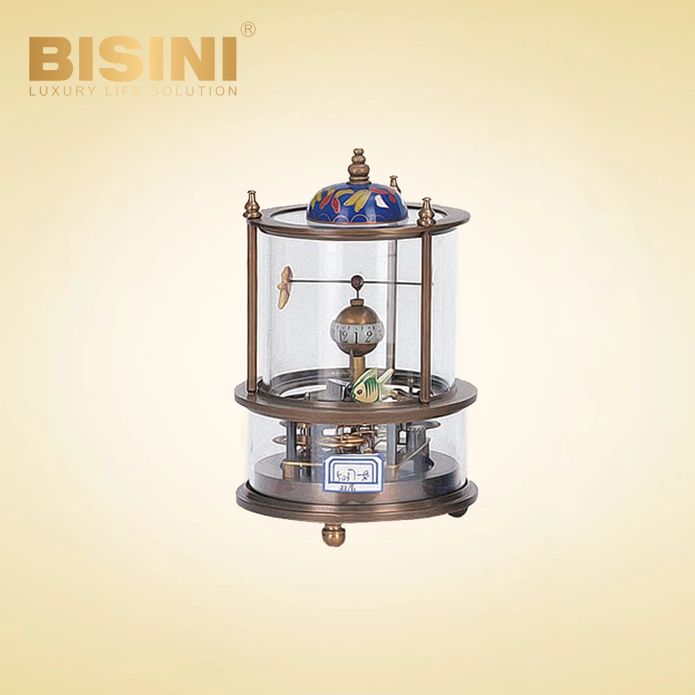 Personality Creative wood base Rolling table clock Household Process furnishings Bookcase small ornaments