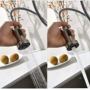  Aquacubic UPC CUPC вытяжной пружинный распылитель с одной ручкой гибкий кухонный кран из латуни/нержавеющей