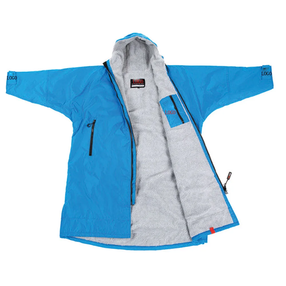 sport wear surfing dry robes waterproof changing dryrobe coat with waterproof shell