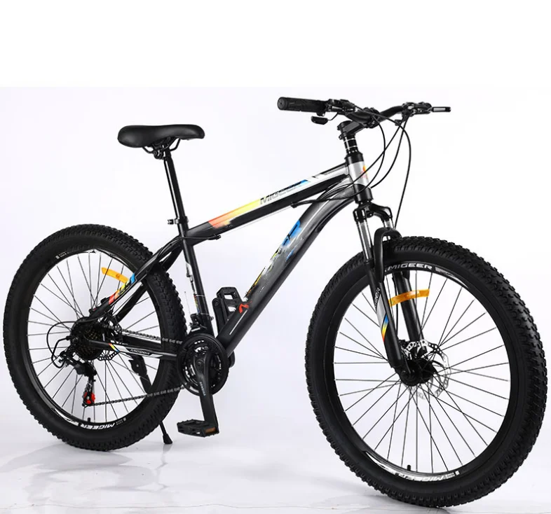 Hot selling double disc brake shock absorption bicycle 26 inch 29 inch mountain bike 3.0 thick tire model bicycle