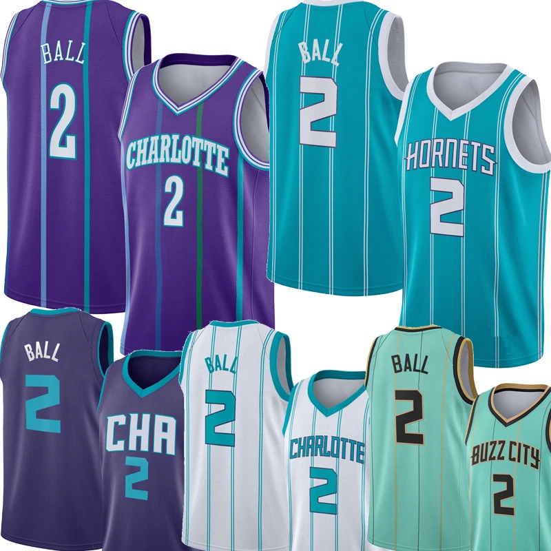 2021-2022  Lamelo Ball 2 City Hornets Jersey Wholesale Best Quality Stitched Basketball jerseys