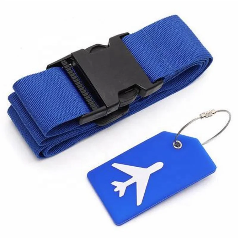 Bag Suitcase Luggage Tags with Buckle Strap