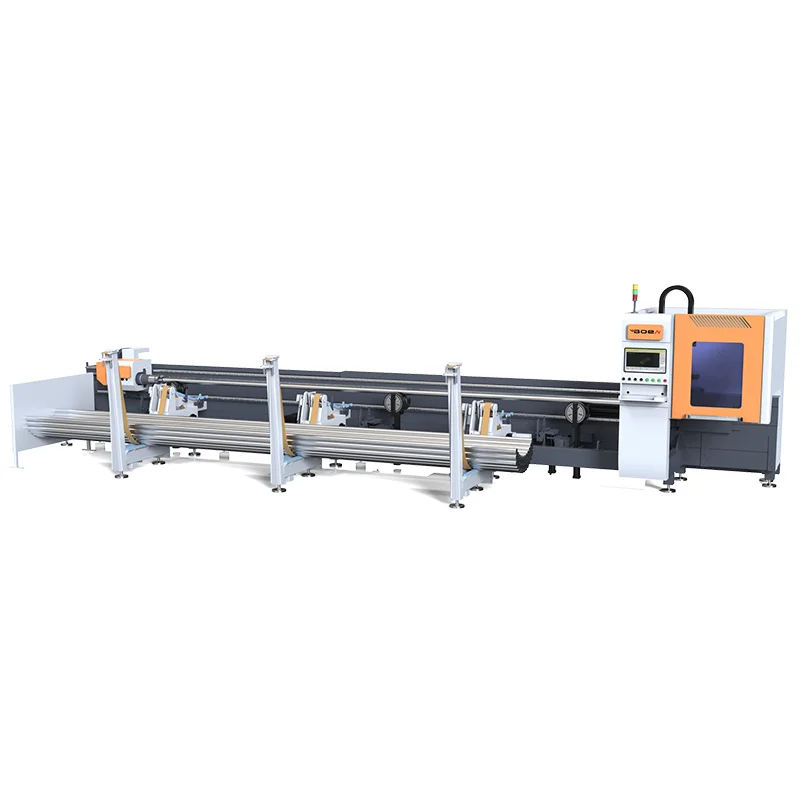 Square Pipe Rectangular Metal H Beam Tube Fiber Laser Cutting Machine Angle Channel Profile Steel Raytools Cypcut AI LAS BMP