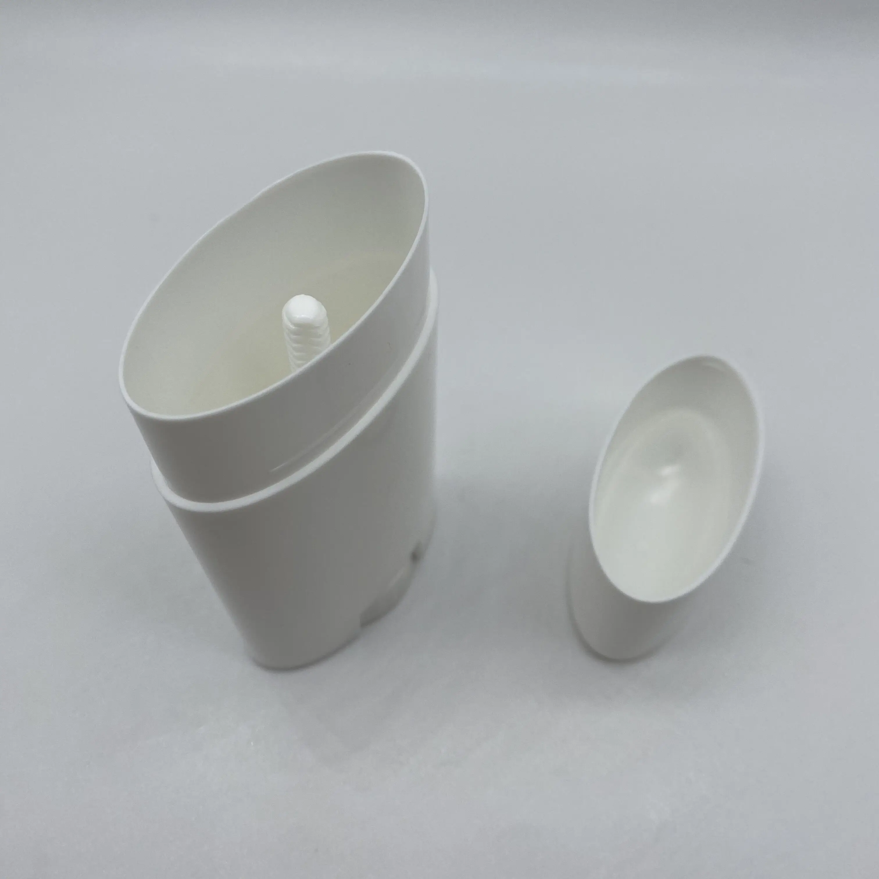 Empty Bottle 15g 30g 50g 75g Wax Solid Cream Oval Flat Plastic Tubes/ Twist Up Container for Deodorant