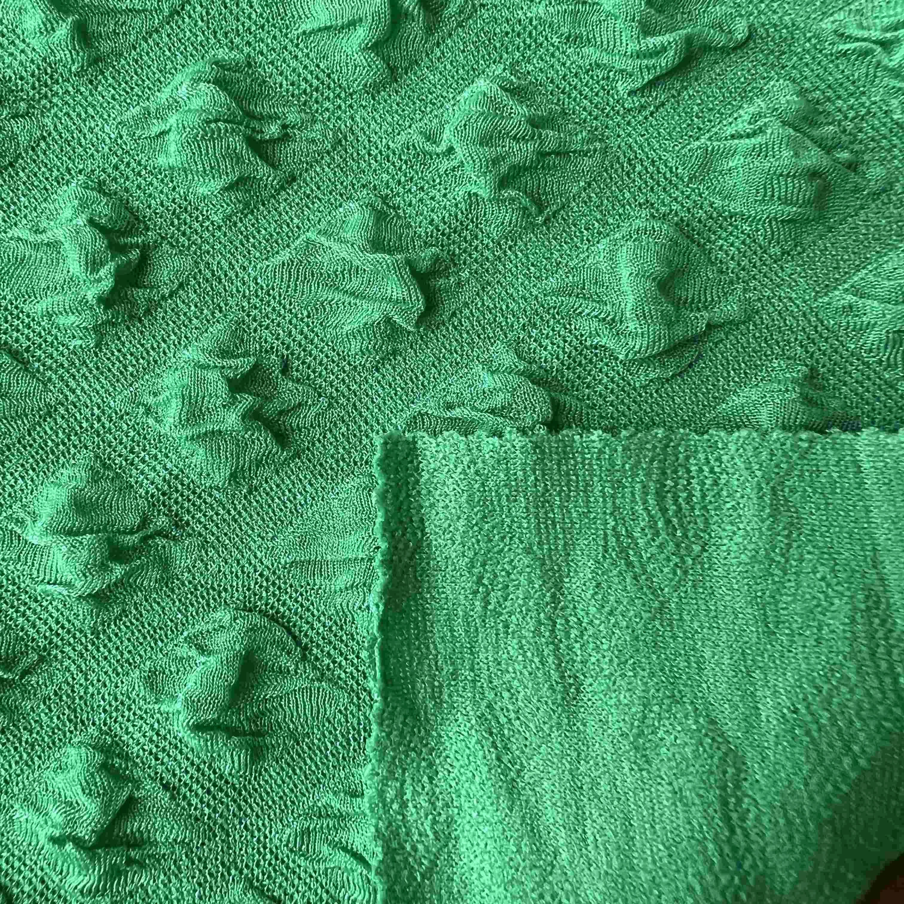 Manufacturer cheap custom color crepe jacquard blend spandex polyester knitted fabric for clothing