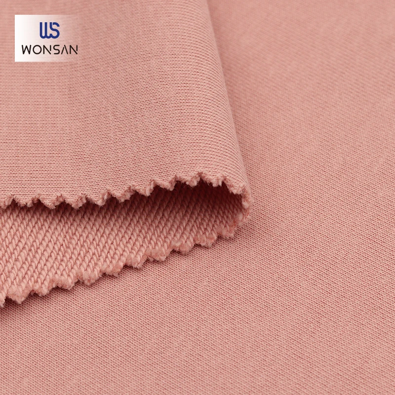 Fast delivery time Cotton/Polyester/Spandex Hoodie Cuff Cloth Breathability Heather grey 2*2 RIB Knitted Fabric