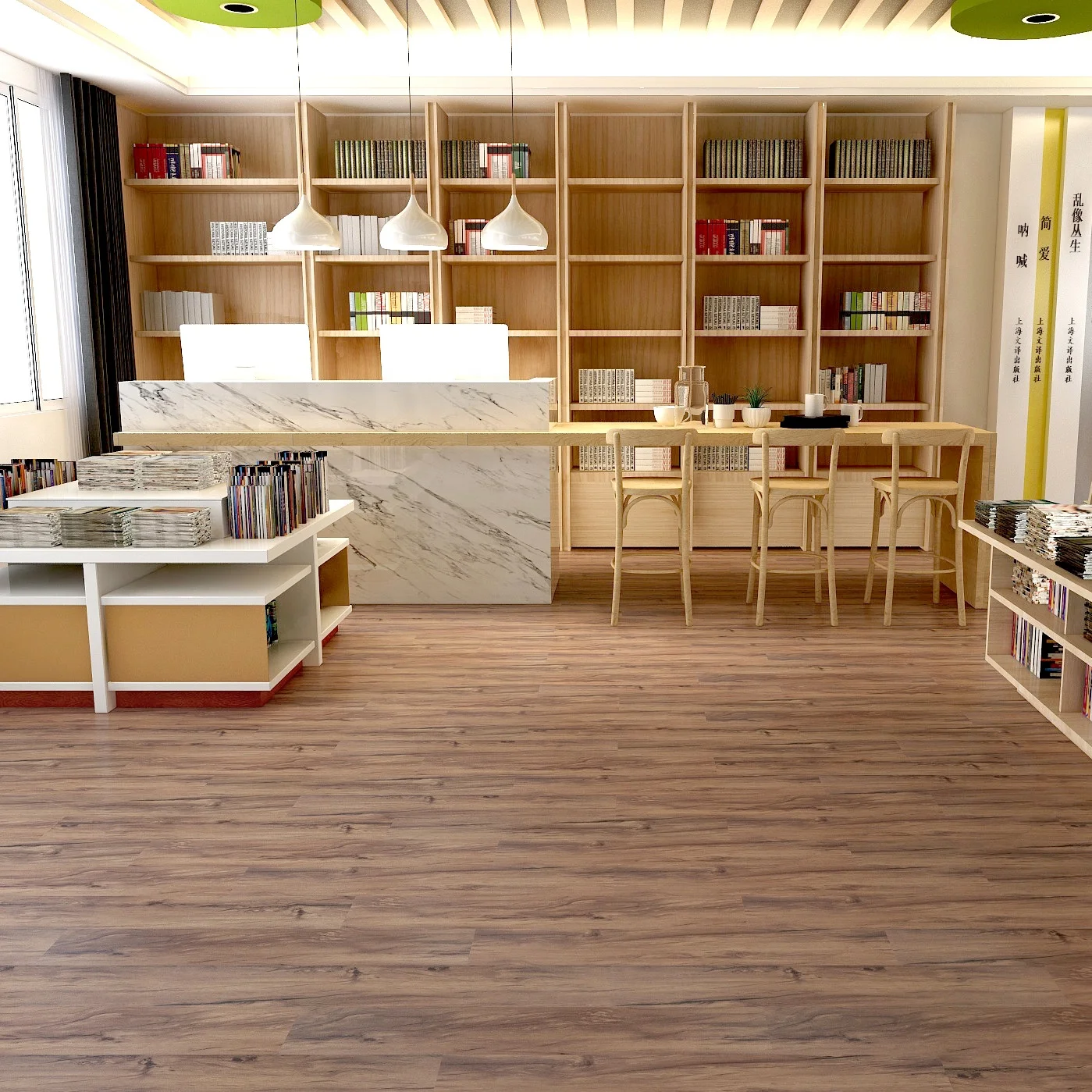 Direct Supplier Environmentally Friendly IXPE Backing SPC Vinyl Flooring Stone Rigid Core Plank Commercial Application