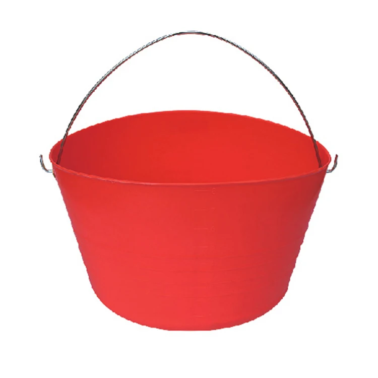Wholesale Factory Metal Handle Reusable Recycled Plastic Cement Bucket Pe material plastic Bucket