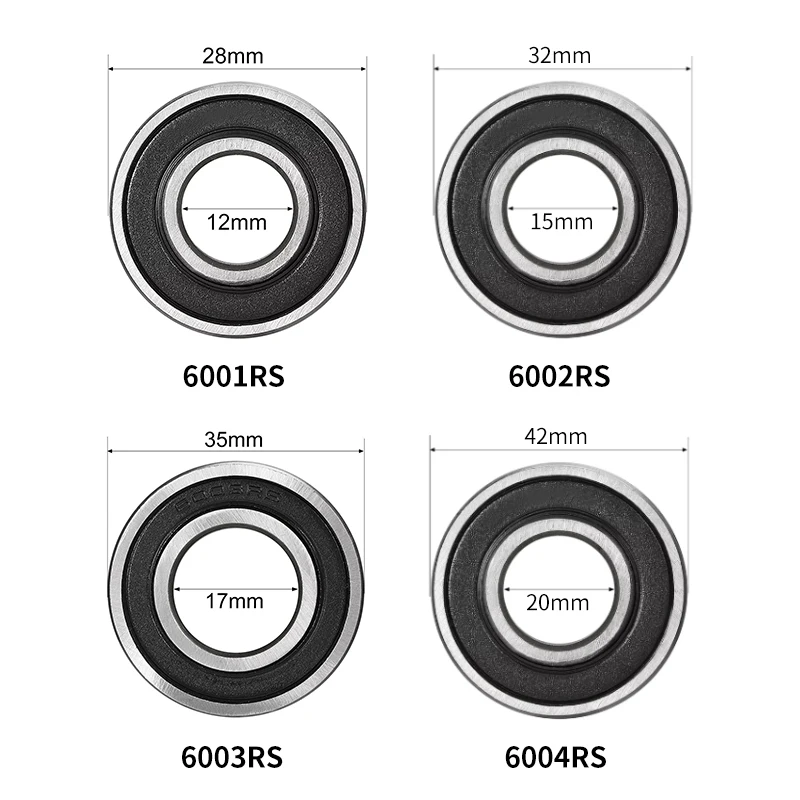 EU Warehouse Electric Scooter 6003 Groove Ball Bearings Double Side Sealed Bearings 6003RS Bearing Soooter Repair Parts