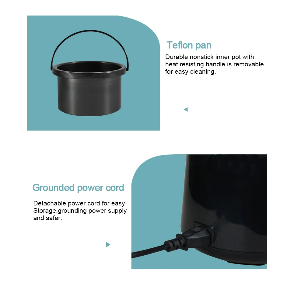 Factory direct non-stick pan waxing kit wax warmer hair removal kit with  4 bags Hard Wax Beans and 20 sticks