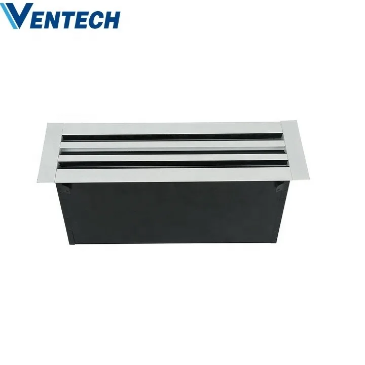 Высококачественная алюминиевая решетка вентиляционного отверстия Ventech с линейным рассеивателем размером Cuotomer пленочной коробкой