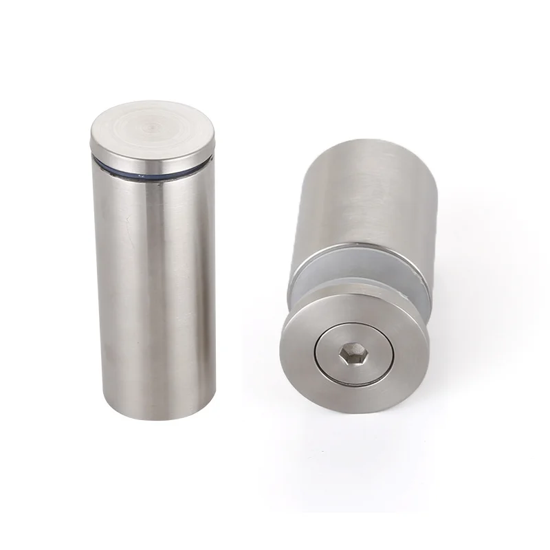 Fasteners Billboard Fixing Screws Nylon Spacer Stainless Steel Sign Standoffs Glass Railing Standoff