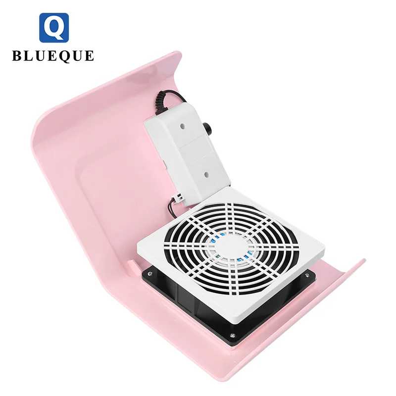 2019 new product BLUEQUE Nail cleaner manicure  40w nail dust collector manicure machine for nail salon